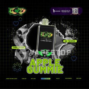 Chris Brown Vapes 15000 Puffs Dispositivo de vape desechable recargable – 5%
