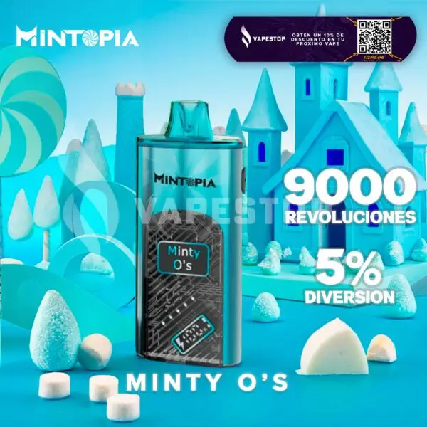 Mintopia 9000 Puffs Dispositivo de vape desechable recargable – 5%